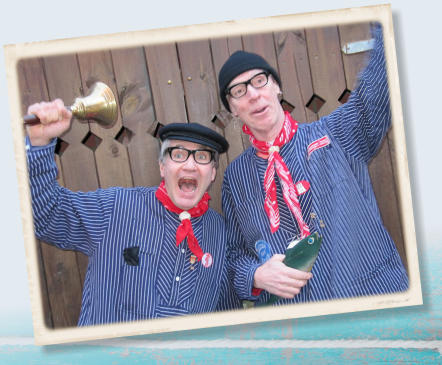 Comedy Marktschreier aus Hamburg im Hamburger Hafen